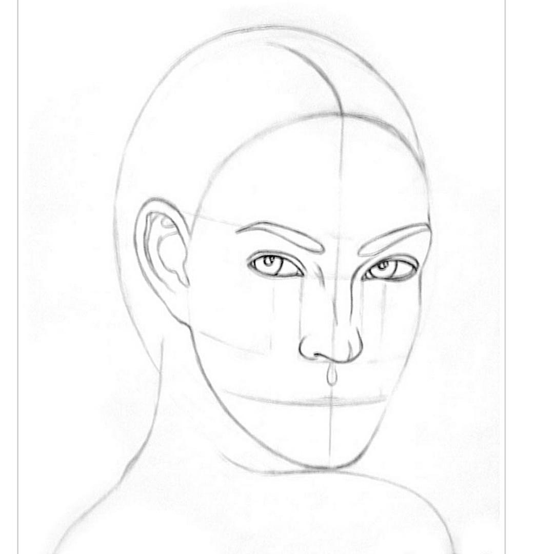 Поэтапно нарисовать лицо девушки карандашом для начинающих. Поэтапное рисование лица. Рисунки лица человека для начинающих. Лицо человека карандашом для начинающих. Поэтапное рисование лица человека карандашом.