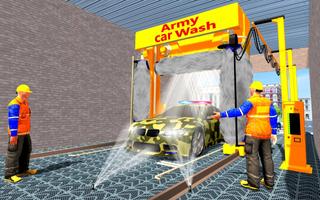 Army Cars Wash Simulator Affiche