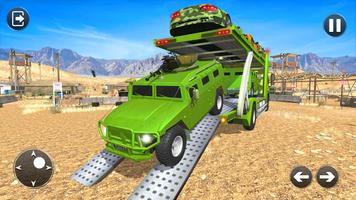 Army Cars Transport: Army Transporter Games capture d'écran 2