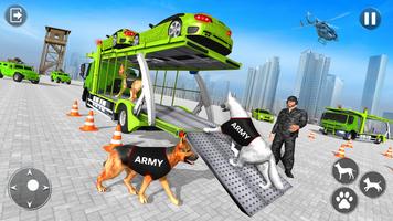 Army Cars Transport: Army Transporter Games स्क्रीनशॉट 1