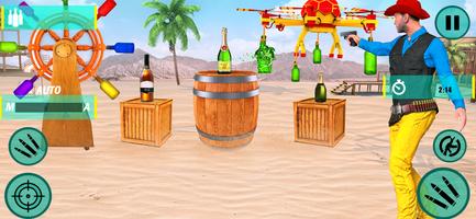 Flip Bottle Shooting Games Cartaz