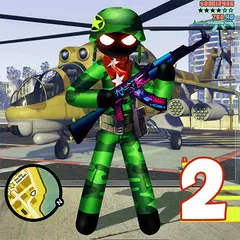 US Army Counter Stickman Rope Hero Crime OffRoad 2