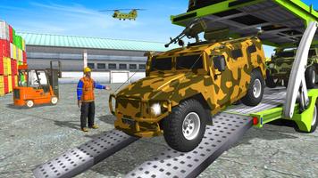 Army  Cars Transport Simulator 2019 Affiche