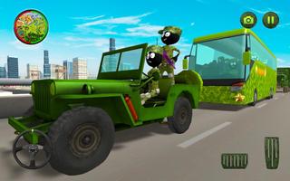 Army Stickman Soldiers Transport imagem de tela 1