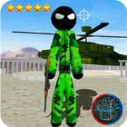 Stickman US army rope hero gangstar crime icône