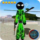 Stickman US army rope hero gan icon
