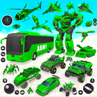 Army Bus Robot Bus Game 3D icône