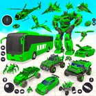 Army Bus Robot Bus Game 3D آئیکن