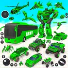 Army Bus Robot Bus Game 3D simgesi