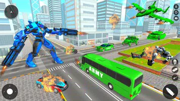 Army Bus Robot Bus Game 3D Ekran Görüntüsü 4