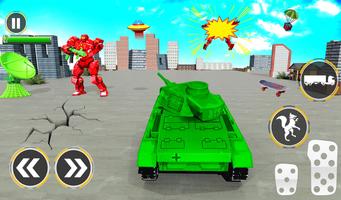 Army school bus robot car game imagem de tela 2