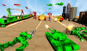 Army school bus robot car game imagem de tela 3
