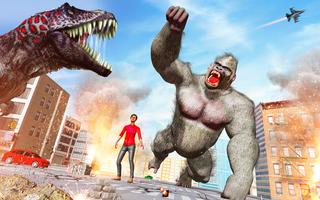 Gorilla Rampage City Attack Poster