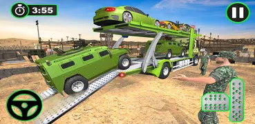 軍用 車両 輸送 シミュレーター ゲーム: 車 トラック運転