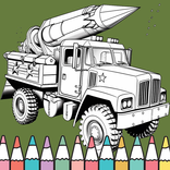 Army Truck Coloring Book