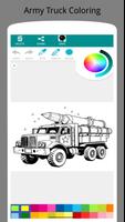 Army Truck Coloring Book-poster