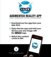 LIVE Augmented Reality App captura de pantalla 1