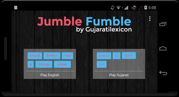 Gujarati Game - Jumble Fumble Affiche