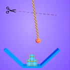 Rope Cutter 3D - Best  fun rope cutting ball game ไอคอน