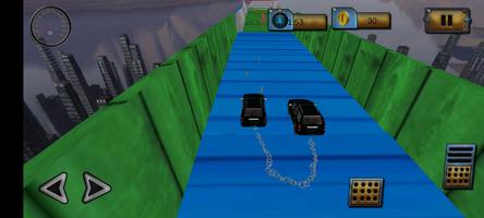 Chained car race - racing 3D imagem de tela 2