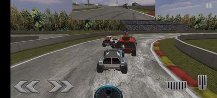 Cyberpunk racing  - truck race captura de pantalla 2