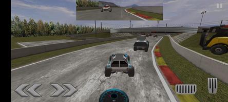 Cyberpunk racing  - truck race captura de pantalla 3