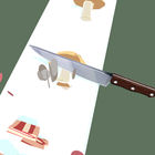 Food slicer 3D - Cooking cutting smashing game icône