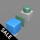 Push them all 3D - Smart block puzzle game ícone