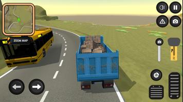 Truck Dangerous Road Simulator captura de pantalla 1