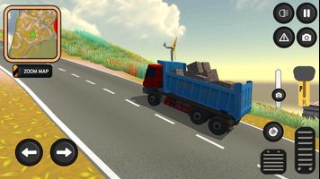 Truck Dangerous Road Simulator captura de pantalla 2