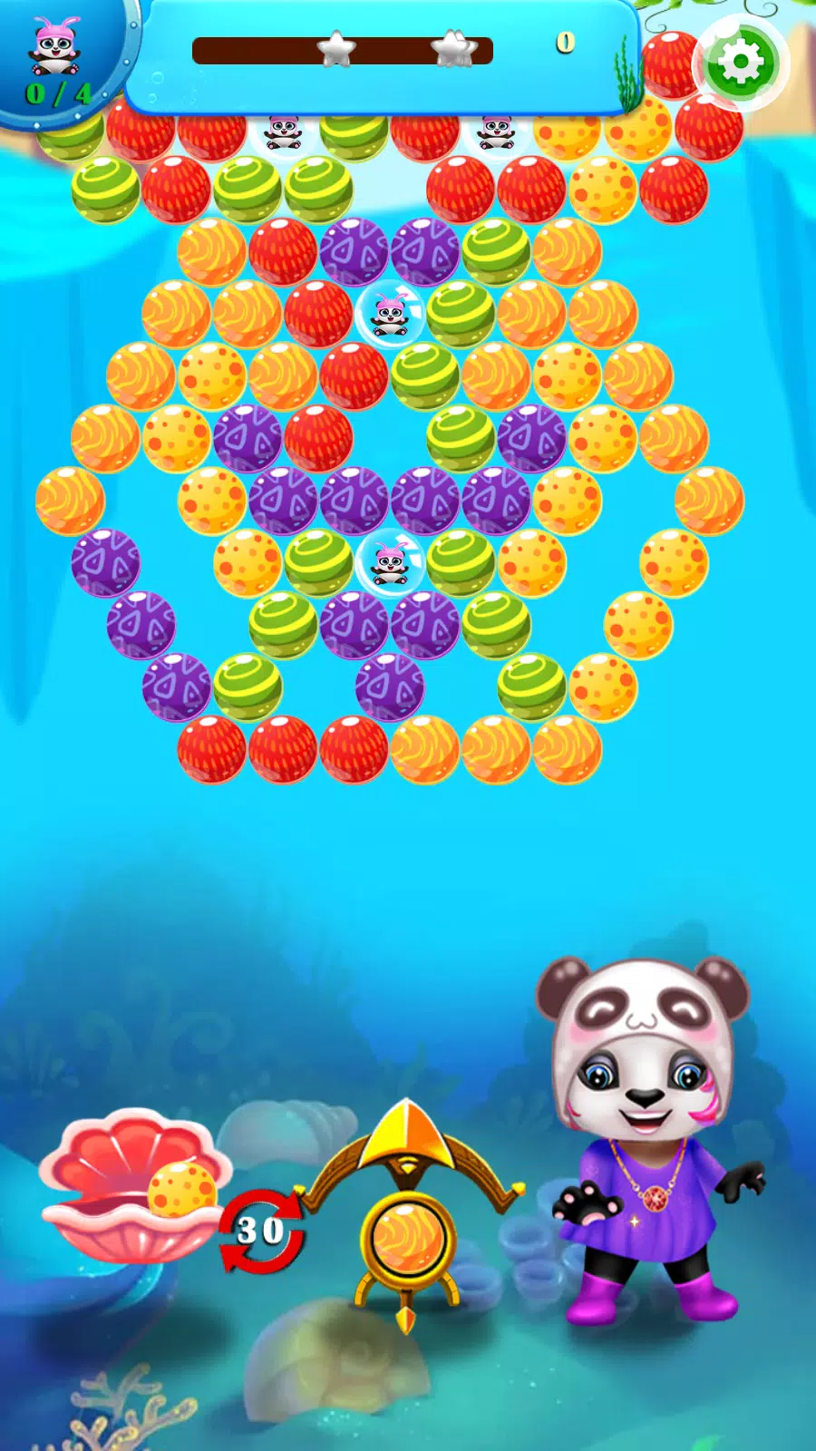 Panda bubble shooter