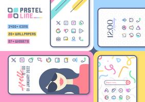 PastelLine IconPack پوسٹر