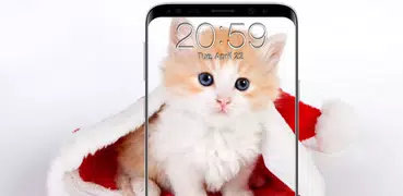 pantalla de bloqueo de gato