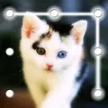 猫柄の画面ロック