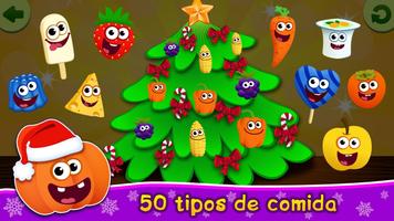 Funny Food-Feliz Natal! Educação infantil jogos!🎁 imagem de tela 2