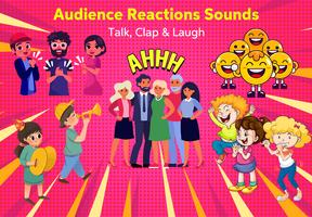Poster Audience Reactions Sounds Talk, Clap & Laugh