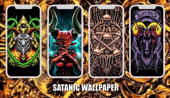 Satanic Wallpaper Affiche