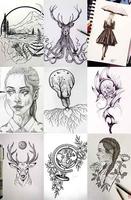 350 Creative Art Drawing Ideas imagem de tela 2