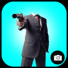 Gun Man Photo Montage أيقونة