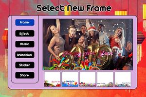 Happy New Year Video Maker with Music 2019 capture d'écran 3