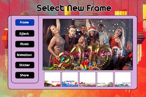 Happy New Year Video Maker with Music 2019 تصوير الشاشة 3