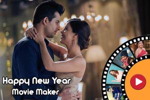 Happy New Year Video Maker with Music 2019 الملصق