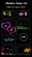 Name Shadow Art Text Art Maker پوسٹر