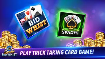 Spades: Bid Whist Classic Game 海报