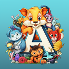 Alphabet Animal Art Coloring أيقونة