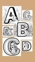 Alphabet Animal Art Coloring تصوير الشاشة 2