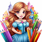 Princess Coloring for Girls 图标