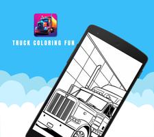 Truck Coloring Fun पोस्टर