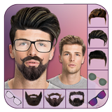 Man Face Editor: Hair Style, Beard, Mustache biểu tượng