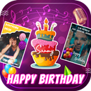 Happy Birthday : Name Song, Card, Photo on Cake APK